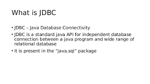 Write a java program to set up jdbc